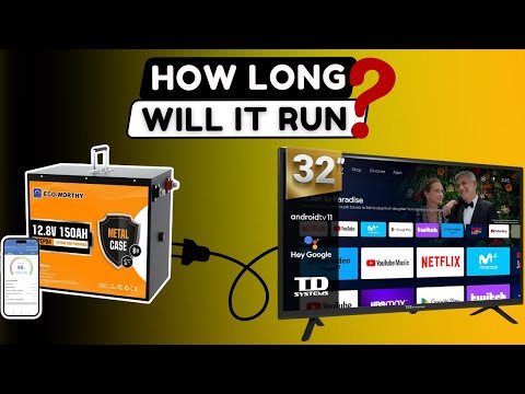 How Long Can a 12V 150Ah Battery Run a TV? - Lithium VS Gel Lead Acid