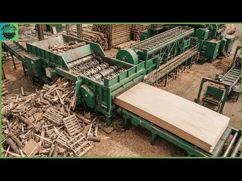 Inside the Recycle Wood Factory – How Wood Waste Becomes MDF Boards (Full Process)
