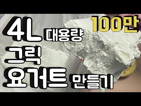 초간단 4L 대용량 그릭요거트 만들기