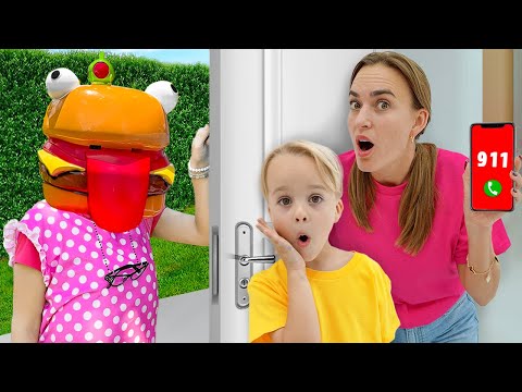 Who’s at the Door Kids story   Don’t open the door to a Stranger -  Funny stories for kids