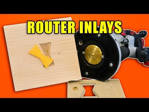 How to Make a Plunge Router Inlay with Wood Router Bushings