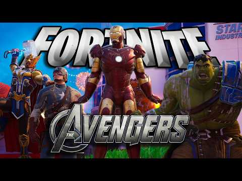The Avengers Play Fortnite! Iron Man, Captain America, Thor, and Hulk
