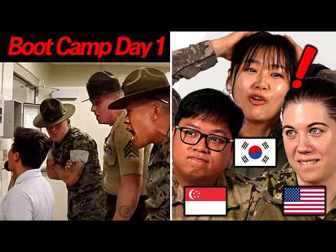 Foreign Vets React To US Marine Boot Camp! l It's Worse Than You Think