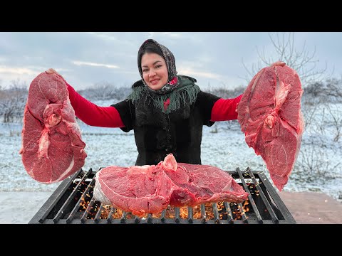 Сочный 5кг Стейк Запечённый в Печи с Овощами и Насыщенный Бульоном