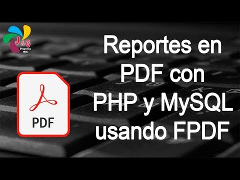 Generar reportes en PDF con PHP y MySQL usando FPDF