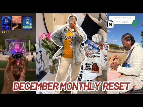 DECEMBER 2025 MONTHLY RESET ROUTINE + how much we spent in november, goals, highs/lows, favorites