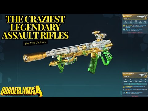 Borderlands 4: The BEST Legendary Assault Rifles (Top 5 Ranked)