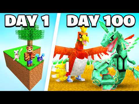 I Spent 100 Days in LEGENDARY SKYBLOCK Cobblemon VS. my Rival! (Duos Cobblemon)