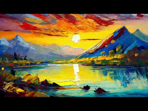 Art Screensaver. Oil painting landscapes. No Music.