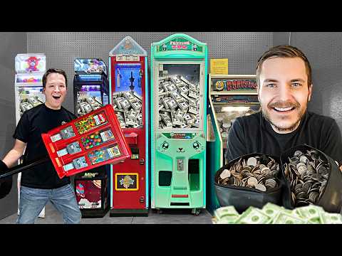 Collecting Money From Our Mini ARCADE After ONE MONTH!