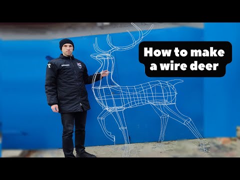 How to make a wire deer figure at home?
