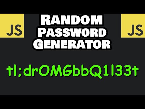 Build this JavaScript random password generator 🔑