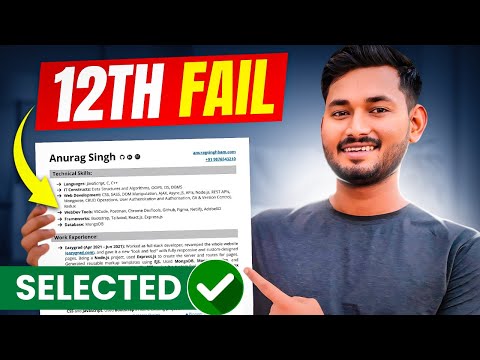 This Resume got me a Remote Job without any Degree