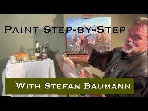Stefan Baumann oil painting Demo Step-by-Step Landsscape Mastery that all Tips artist Most know!