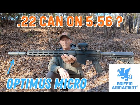Will your .22 suppressor handle 5.56? Griffin Armament Optimus Micro.