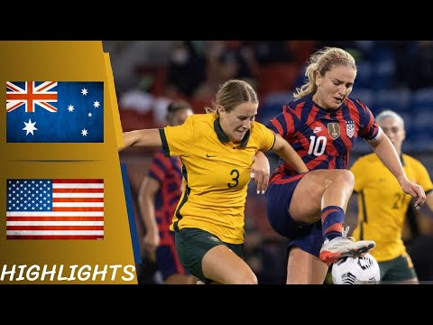 Australia vs USA | Friendly International Women - Highlights All Goals 30/11/21 Game 2