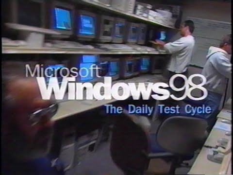 Microsoft Windows 98 - The Daily Test Cycle (1998) (HQ, 60FPS)