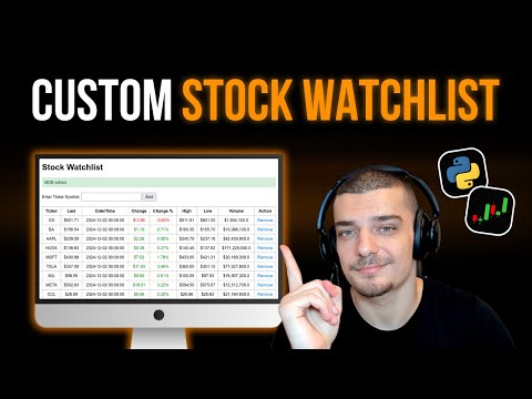 Stock Watchlist in Python - Finance Project For Beginners