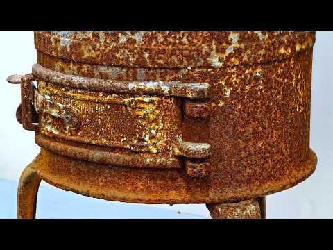 Can a 3-in-1 Laser Save This Rusted Stove? | Full Restoration