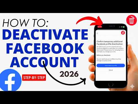 How to Deactivate Facebook Account - 2026