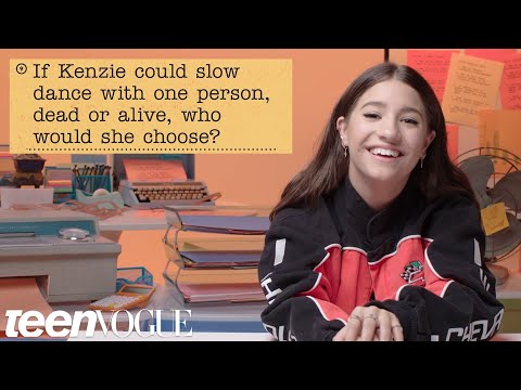 kenzie ziegler Guesses How 2,042 Fans Responded to a Survey About Her | Teen Vogue
