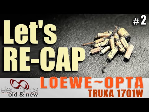 Old caps need to be replaced, as well as selenium rectifier? Loewe-Opta Truxa 1701W pt.2 #pcbway#