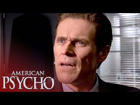 'Patrick is Questioned about Paul Allen in His Office' Scene | American Psycho