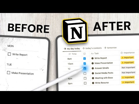 How I Plan My Week 🚀 Notion Template Weekly Planner