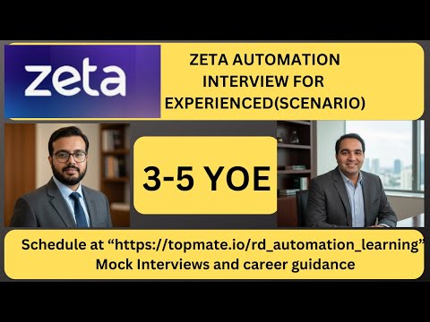 Automation Testing Interview Experience | Real-Time QA & SDET Interview Preparation 2025