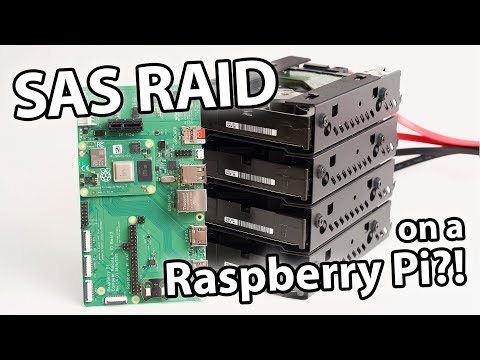 Enterprise SAS RAID ...on a RASPBERRY PI?!