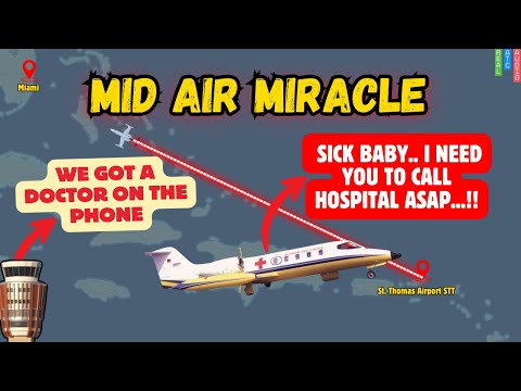 Pilot, Doctor & ATC team up to Save Infant mid flight on frequency! #atc