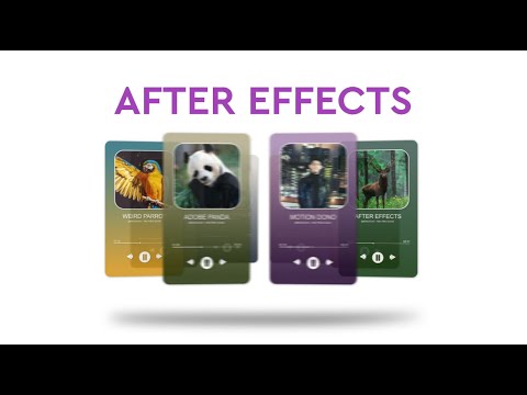 Music Player Carousel - After Effects Tutorial + Template