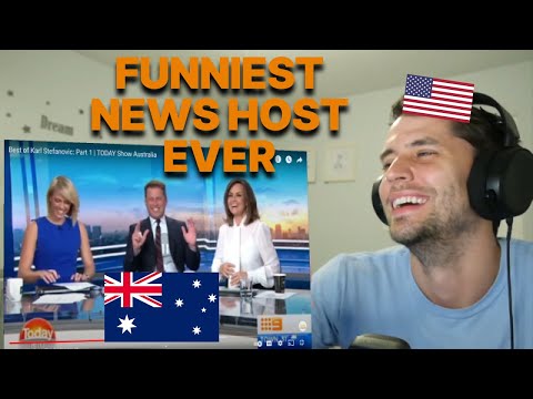 American Reacts to Australia's legendary TV host KARL STEFANOVIC