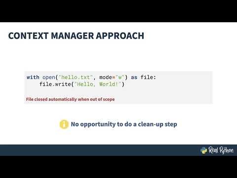 Get Started Using Python Context Managers and the `with` Statement