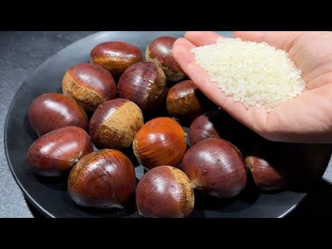 It turns out that chestnut shelling is so easy, just a handful of rice? The result is so amazing