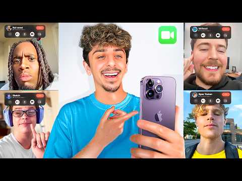 I FaceTimed 100 YouTubers WITHOUT Them Knowing...