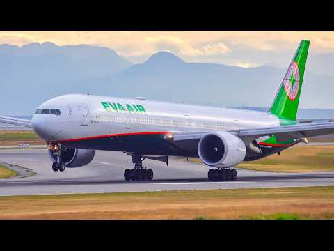 1 HOUR PLANE SPOTTING at VANCOUVER Airport from CLOSE UP | 4K | Aircraft LANDINGS & TAKEOFFS at YVR