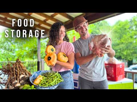 Filling Our Freezer with a YEAR'S WORTH of Homegrown Food