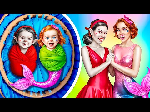 Меня Удочерили Вампир и Русалка! Моя Сестра Вампир! Как стать Вампиром и Русалкой