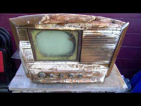 Philco 48-1001 Television Resurrection Vintage TV In Poor Condition Pt 1