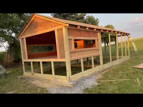 chicken coop build 40 min