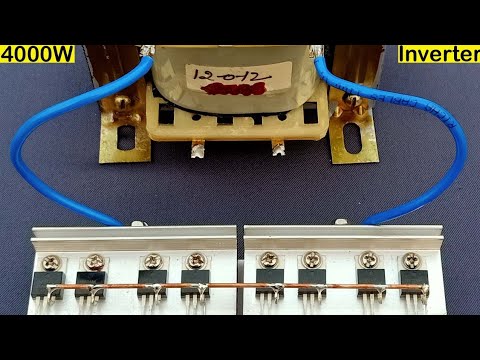 Powerful Inverter 4000W || How to Make Simple Inverter Using IRFZ44N , 8 Mosfet , Sine Wave