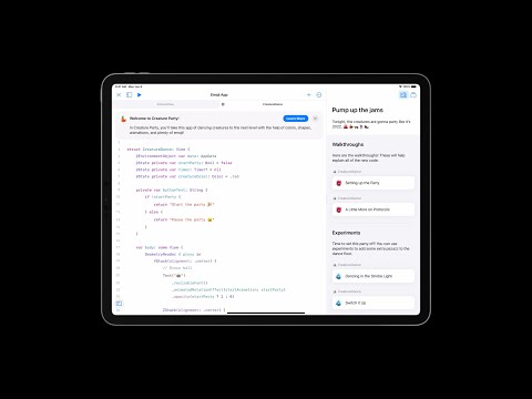 WWDC22: Create engaging content for Swift Playgrounds | Apple