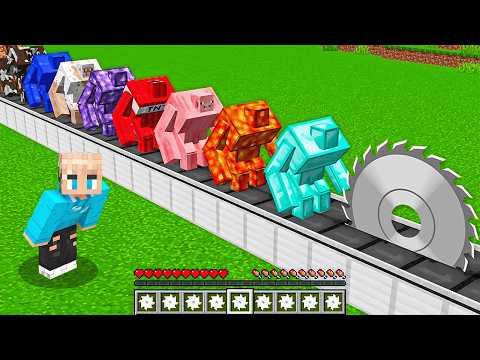 MINECRAFT, aber ich ZERSÄGE alle MOBS!