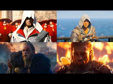 Evolution Of Cinematic Trailers In Assassin's Creed Games {2007-2025}