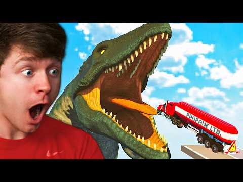 Reacting to CARS vs MOSASAURUS! (Teardown)