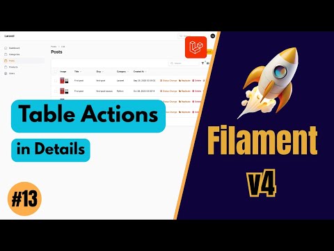 Table Actions in Defth – FilamentPHP v4 (Ep 13)