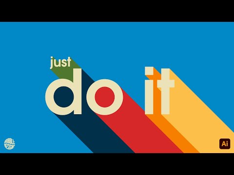 How to Create Retro Long Shadow Text Effect In Adobe Illustrator