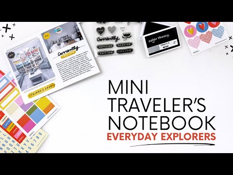 Mini Traveler's Notebook Process 2025 | Everyday Explorers Currently Loving Kit Unboxing