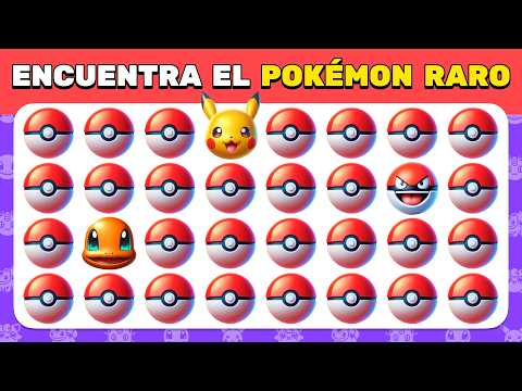 Encuentra el Emoji Diferente - Edición de Pokémon ⚡🎮🔥 | 45 Niveles Épicos de Quiz